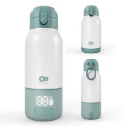 Reise-Milchflaschenwärmer und Thermoskanne 2in1 Gaja Green