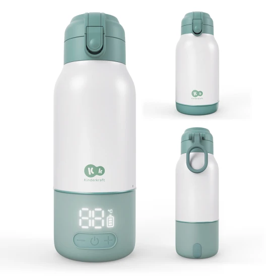 Reise-Milchflaschenwärmer und Thermoskanne 2in1 Gaja Green Reise-Milchflaschenwärmer und Thermoskanne 2in1 Gaja Green Kinderkraft KEGAJA00GRE0000