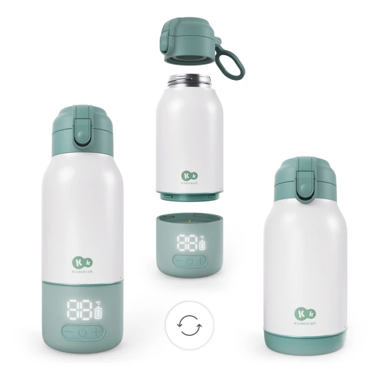 Reise-Milchflaschenwärmer und Thermoskanne 2in1 Gaja Green Reise-Milchflaschenwärmer und Thermoskanne 2in1 Gaja Green Kinderkraft KEGAJA00GRE0000