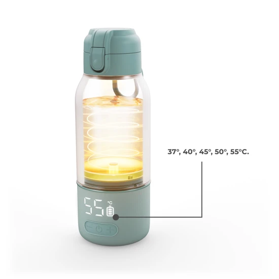 Reise-Milchflaschenwärmer und Thermoskanne 2in1 Gaja Green Reise-Milchflaschenwärmer und Thermoskanne 2in1 Gaja Green Kinderkraft KEGAJA00GRE0000
