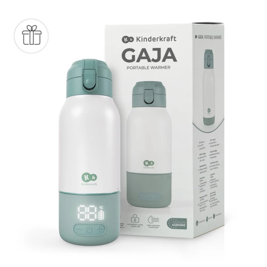 Reise-Milchflaschenwärmer und Thermoskanne 2in1 Gaja Green Reise-Milchflaschenwärmer und Thermoskanne 2in1 Gaja Green Kinderkraft KEGAJA00GRE0000