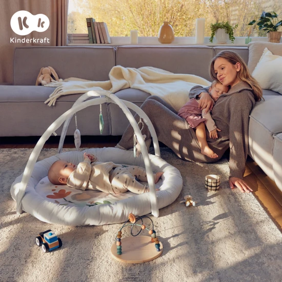 Spieldecke mit Spielbogen Cozyplay Light Grey Kinderkraft KPCOZY00LGR0000