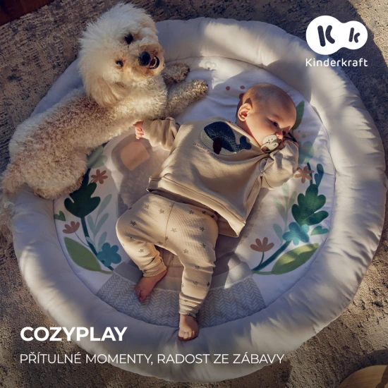 Spieldecke mit Spielbogen Cozyplay Light Grey Kinderkraft KPCOZY00LGR0000