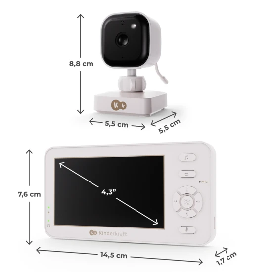 Babyphone ohne WLAN Niteeye Travel Kinderkraft KENITR00WHT0000