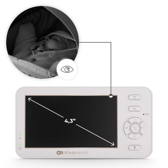 Babyphone ohne WLAN Niteeye Travel Kinderkraft KENITR00WHT0000