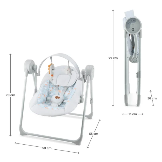 Babyschaukel Swingee Grey Babyschaukel Swingee Grey Kinderkraft KBSWIN00GRY0000