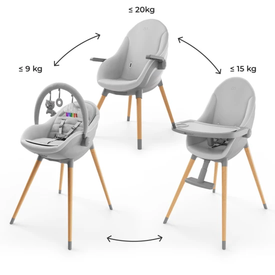 Hochstuhl und Wippe Fini Up 2in1 Grey Hochstuhl und Wippe Fini Up 2in1 Grey Kinderkraft KHFINIUPGRY0000