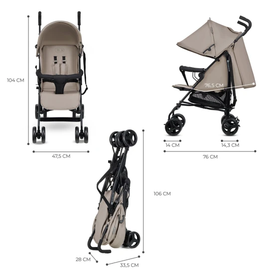 Golf-Kinderwagen Tik Beige Kinderkraft KSTIK000BEG0000