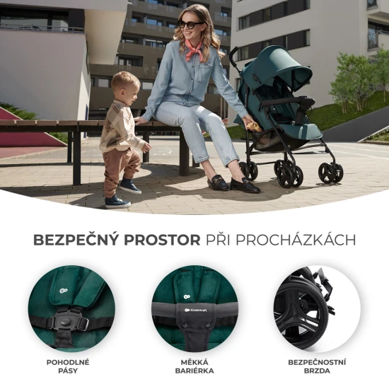 Golf-Kinderwagen Tik Green forest Kinderkraft KSTIK000GRE0000