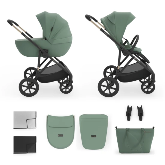 Kombi-Kinderwagen 2in1 Prime 3 Dark Green Kombi-Kinderwagen 2in1 Prime 3 Dark Green Kinderkraft KSPRIM03GRE2000