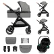 Kombi-Kinderwagen 3in1 Esme Pro Moonlight Grey Kombi-Kinderwagen 3in1 Esme Pro Moonlight Grey Kinderkraft KSESME00GRY300N