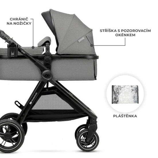 Kombi-Kinderwagen 3in1 Esme Pro Moonlight Grey Kombi-Kinderwagen 3in1 Esme Pro Moonlight Grey Kinderkraft KSESME00GRY300N