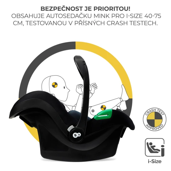 Kombi-Kinderwagen 3in1 Esme Pro Moonlight Grey Kombi-Kinderwagen 3in1 Esme Pro Moonlight Grey Kinderkraft KSESME00GRY300N