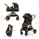 Kombi-Kinderwagen 3in1 Esme Pro Pure Black Kombi-Kinderwagen 3in1 Esme Pro Pure Black Kinderkraft KSESME00BLK300N