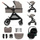 Kombi-Kinderwagen 3in1 Esme Pro Sand Beige Kinderkraft KSESME00BEG300N