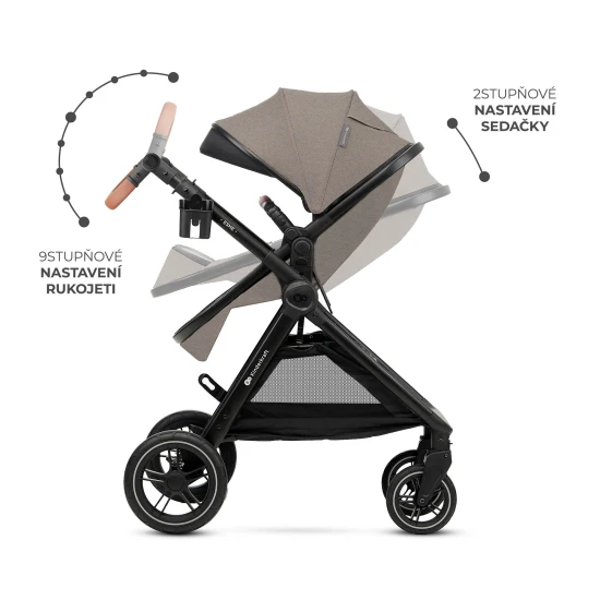 Kombi-Kinderwagen 3in1 Esme Pro Sand Beige Kinderkraft KSESME00BEG300N