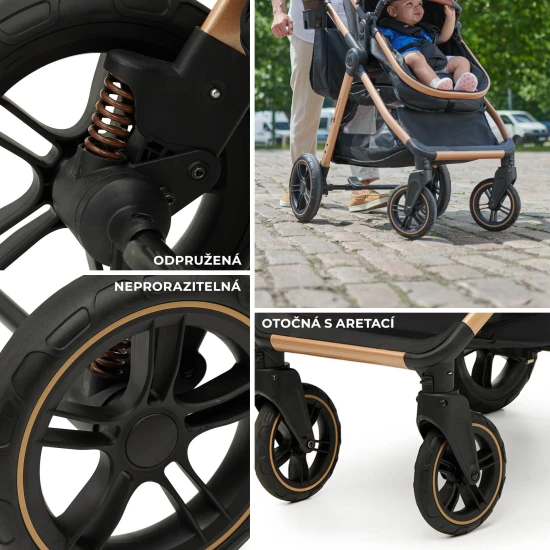 Kombi-Kinderwagen 3in1 Esme Pro Sand Beige Kinderkraft KSESME00BEG300N