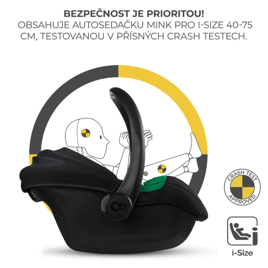 Kombi-Kinderwagen 3in1 Esme Pro Sand Beige Kinderkraft KSESME00BEG300N
