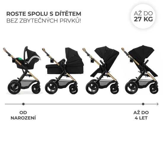Kombi-Kinderwagen 3in1 Moov 2 XL Air Black Kombi-Kinderwagen 3in1 Moov 2 XL Air Black Kinderkraft KSMOOVXLBLK0000