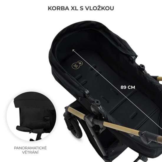 Kombi-Kinderwagen 3in1 Moov 2 XL Air Black Kombi-Kinderwagen 3in1 Moov 2 XL Air Black Kinderkraft KSMOOVXLBLK0000