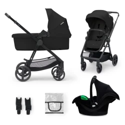Kombi-Kinderwagen 3in1 Newly Classic black + Mink PRO