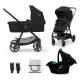 Kombi-Kinderwagen 3in1 Newly Classic black + Mink PRO Kombi-Kinderwagen 3in1 Newly Classic black + Mink PRO Kinderkraft KSNEWL00BLK300I