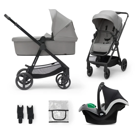 Kombi-Kinderwagen 3in1 Newly Moonlight grey + Mink PRO Kombi-Kinderwagen 3in1 Newly Moonlight grey + Mink PRO Kinderkraft KSNEWL00GRY300I