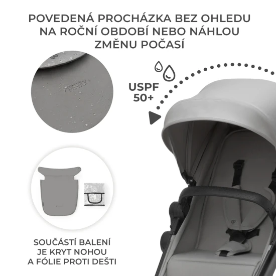 Kombi-Kinderwagen 3in1 Newly Moonlight grey + Mink PRO Kombi-Kinderwagen 3in1 Newly Moonlight grey + Mink PRO Kinderkraft KSNEWL00GRY300I