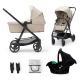 Kombi-Kinderwagen 3in1 Newly Sand beige + Mink PRO Kinderkraft KSNEWL00BEG300I