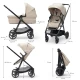 Kombi-Kinderwagen 3in1 Newly Sand beige + Mink PRO Kinderkraft KSNEWL00BEG300I