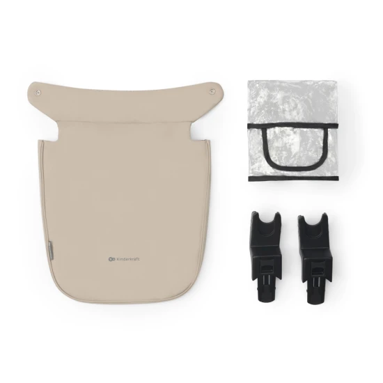 Kombi-Kinderwagen 3in1 Newly Sand beige + Mink PRO Kinderkraft KSNEWL00BEG300I