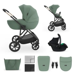 Kombi-Kinderwagen 3in1 Prime 3 Dark Green