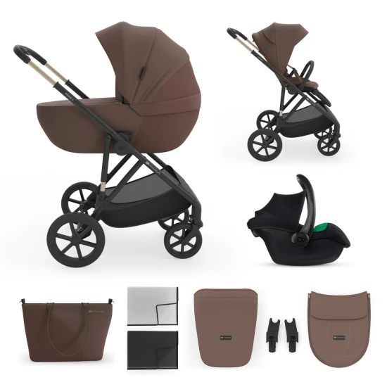 Kombi-Kinderwagen 3in1 Prime 3 Velvet Mocca Kombi-Kinderwagen 3in1 Prime 3 Velvet Mocca Kinderkraft KSPRIM03BRW3000