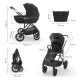 Kombi-Kinderwagen 3in1 Prime 3 Venezian Black Kombi-Kinderwagen 3in1 Prime 3 Venezian Black Kinderkraft KSPRIM03BLK3000