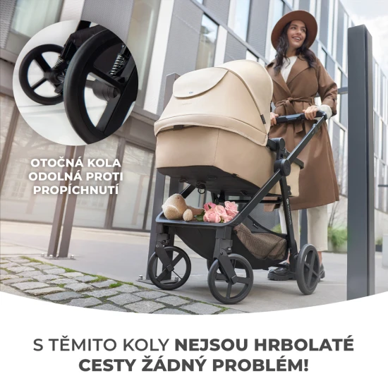 Kombi-Kinderwagen 4in1 Newly Classic Beige + Mink PRO Kombi-Kinderwagen 4in1 Newly Classic Beige + Mink PRO Kinderkraft KSNEWL00BEG400I