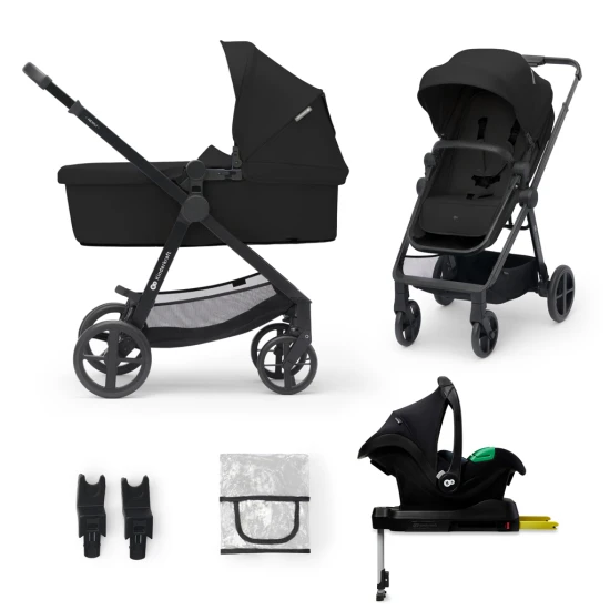 Kombi-Kinderwagen 4in1 Newly Classic Black + Mink PRO Kinderkraft KSNEWL00BLK400I