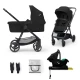 Kombi-Kinderwagen 4in1 Newly Classic Black + Mink PRO Kinderkraft KSNEWL00BLK400I