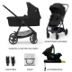 Kombi-Kinderwagen 4in1 Newly Classic Black + Mink PRO Kinderkraft KSNEWL00BLK400I