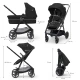 Kombi-Kinderwagen 4in1 Newly Classic Black + Mink PRO Kinderkraft KSNEWL00BLK400I