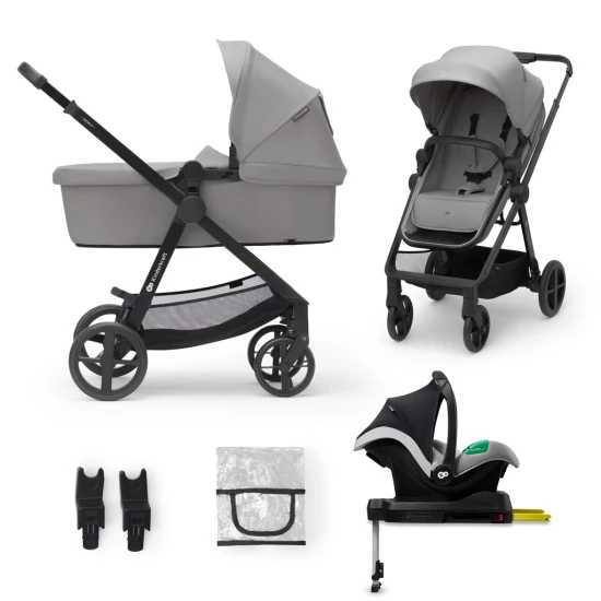 Kombi-Kinderwagen 4in1 Newly Classic Grey + Mink PRO Kombi-Kinderwagen 4in1 Newly Classic Grey + Mink PRO Kinderkraft KSNEWL00GRY400I