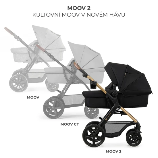 Kombi-Kinderwagen Moov 2 3in1 Pure Black penové kolesá Kombi-Kinderwagen Moov 2 3in1 Pure Black penové kolesá Kinderkraft KSMOOV02BLKEV00