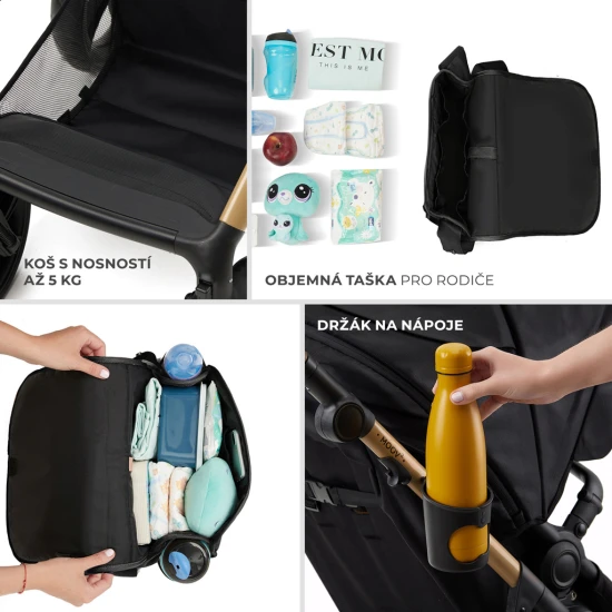 Kombi-Kinderwagen Moov 2 3in1 Pure Black penové kolesá Kombi-Kinderwagen Moov 2 3in1 Pure Black penové kolesá Kinderkraft KSMOOV02BLKEV00