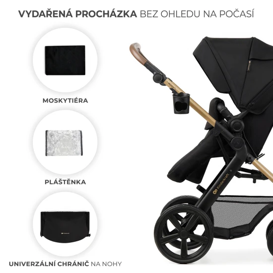 Kombi-Kinderwagen Moov 2 3in1 Pure Black penové kolesá Kombi-Kinderwagen Moov 2 3in1 Pure Black penové kolesá Kinderkraft KSMOOV02BLKEV00