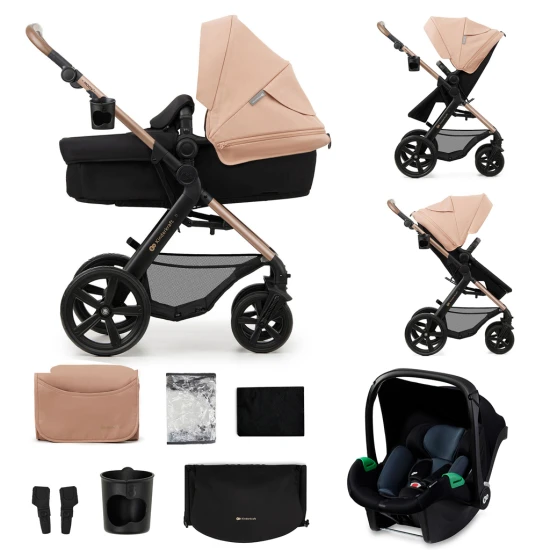 Kombi-Kinderwagen Moov 2 3in1 Sand Beige penové kolesá Kinderkraft KSMOOV02BEGEV00