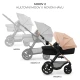 Kombi-Kinderwagen Moov 2 3in1 Sand Beige penové kolesá Kinderkraft KSMOOV02BEGEV00