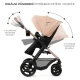 Kombi-Kinderwagen Moov 2 3in1 Sand Beige penové kolesá Kinderkraft KSMOOV02BEGEV00