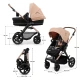 Kombi-Kinderwagen Moov 2 3in1 Sand Beige penové kolesá Kinderkraft KSMOOV02BEGEV00