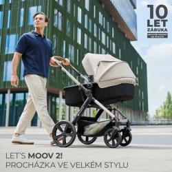 Kombi-Kinderwagen Moov 2 Air 3in1 Moonlight Grey