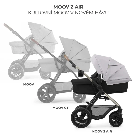 Kombi-Kinderwagen Moov 2 Air 3in1 Moonlight Grey Kombi-Kinderwagen Moov 2 Air 3in1 Moonlight Grey Kinderkraft KSMOOV02GRY0000