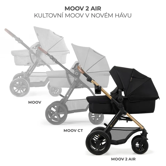 Kombi-Kinderwagen Moov 2 Air 3in1 Pure Black Kinderkraft KSMOOV02BLK0000